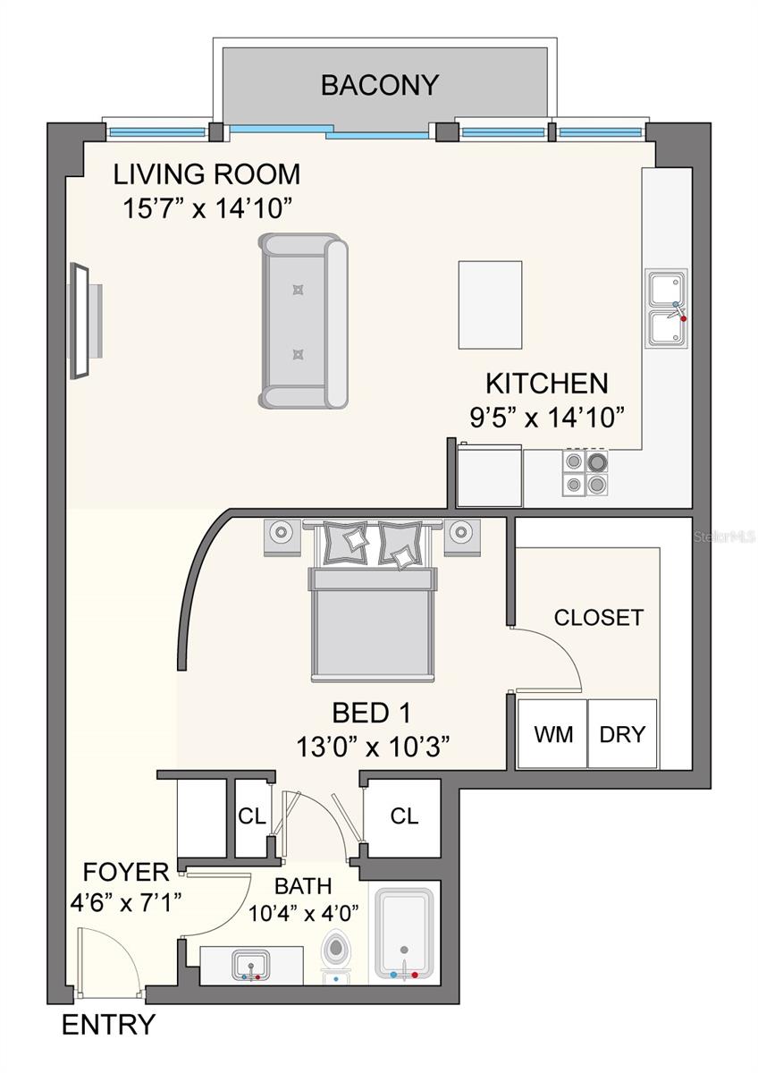 155 S COURT AVE #2008, ORLANDO, FL — photo 2