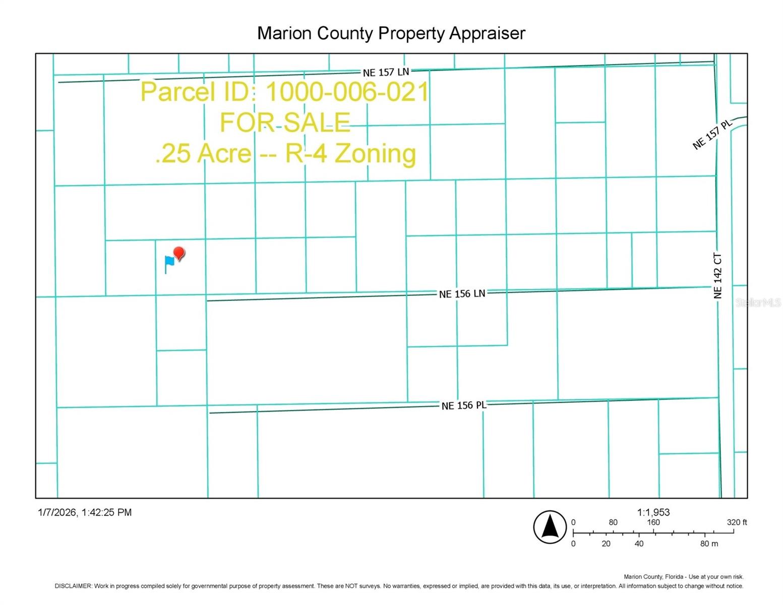 TBD NE 156TH LN, FORT MC COY, FL