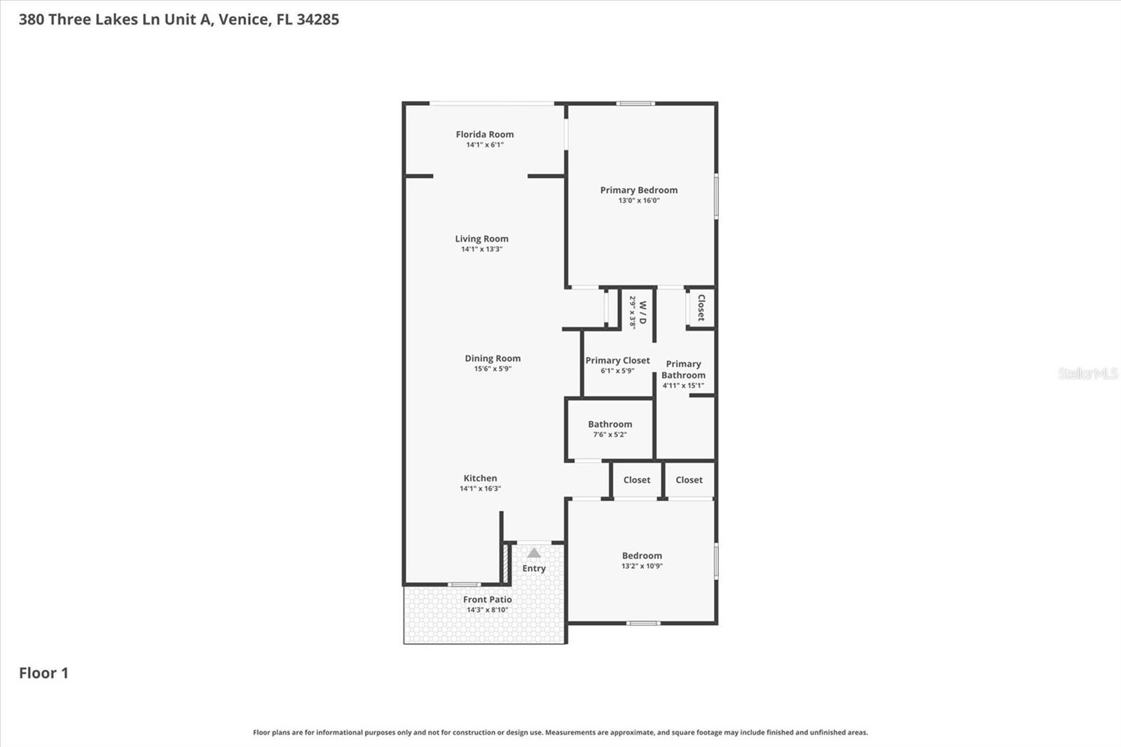 380 THREE LAKES LN #A, VENICE, FL — photo 46