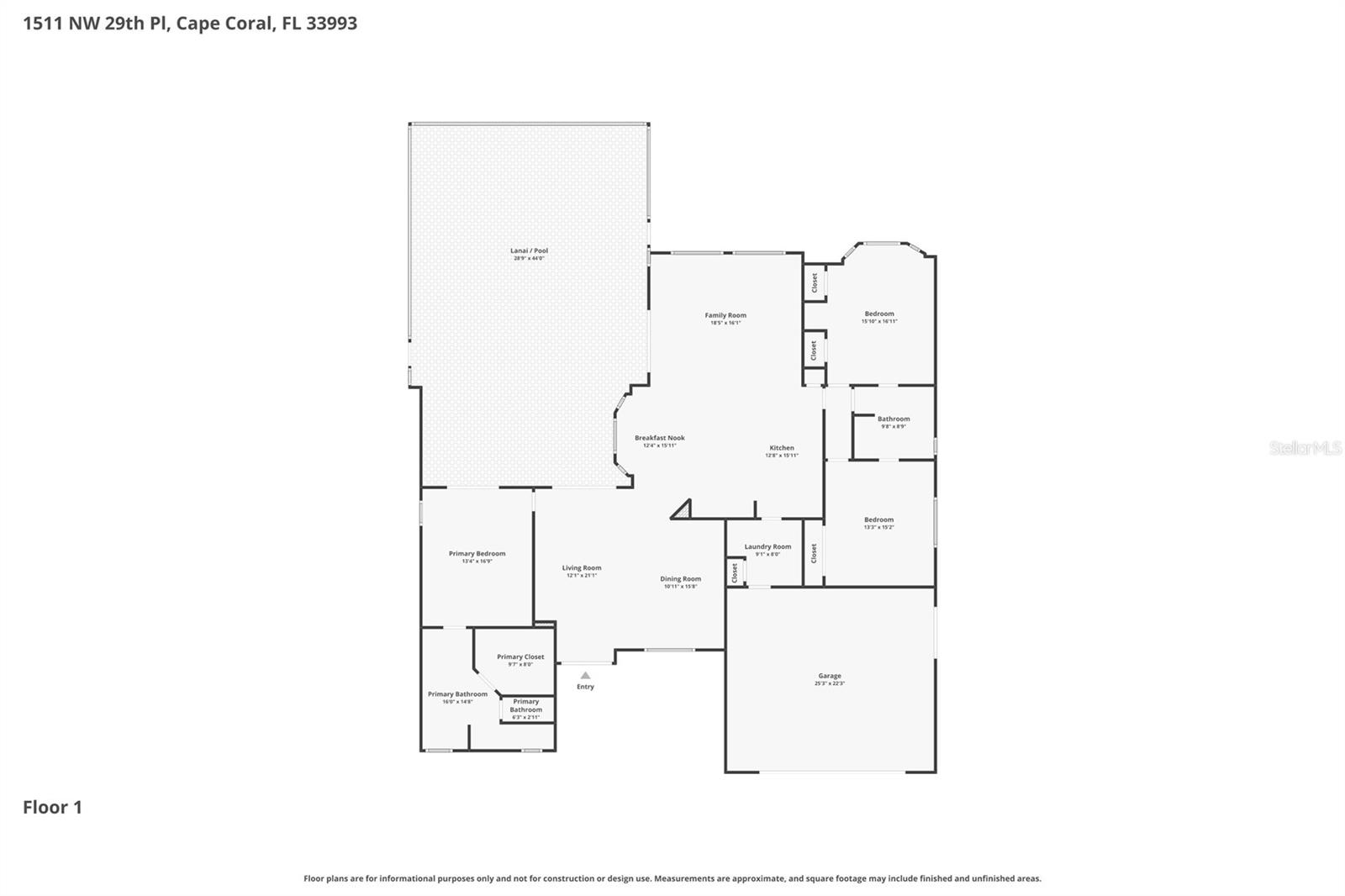 1511 NW 29TH PL, CAPE CORAL, FL — photo 47