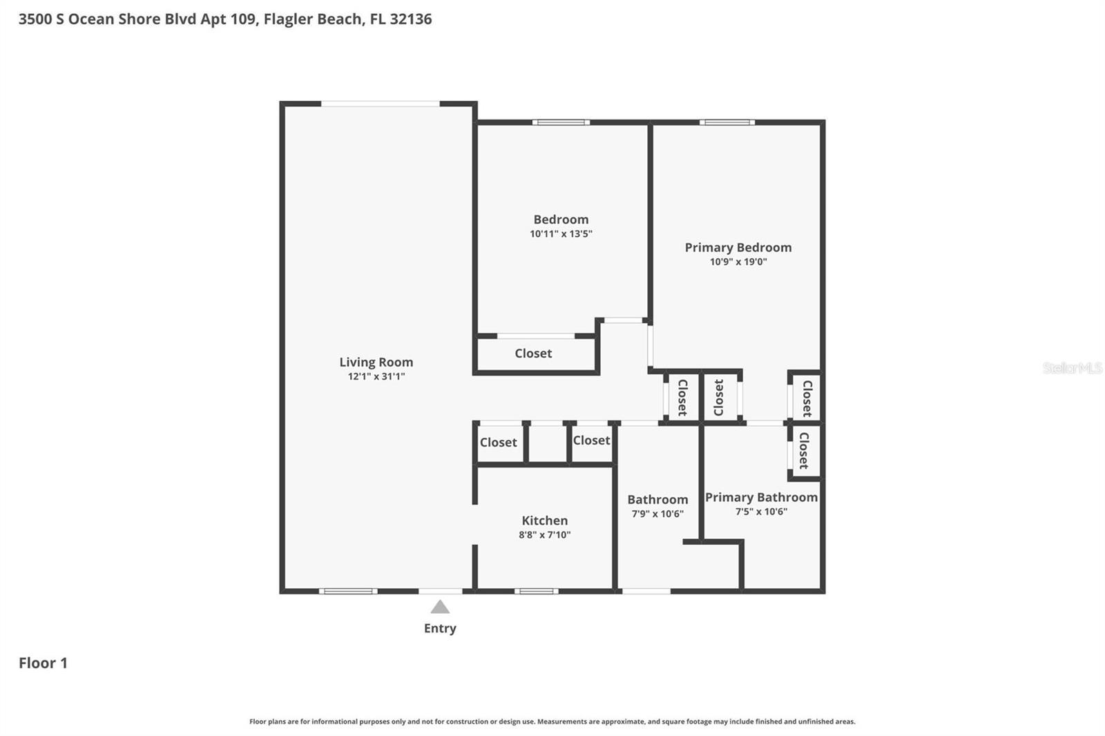 3500 S OCEAN SHORE BLVD #109, FLAGLER BEACH, FL — photo 39